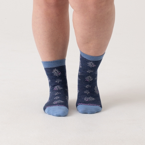 DENIM FOLIAGE LT MICRO CREW - Perspective 3